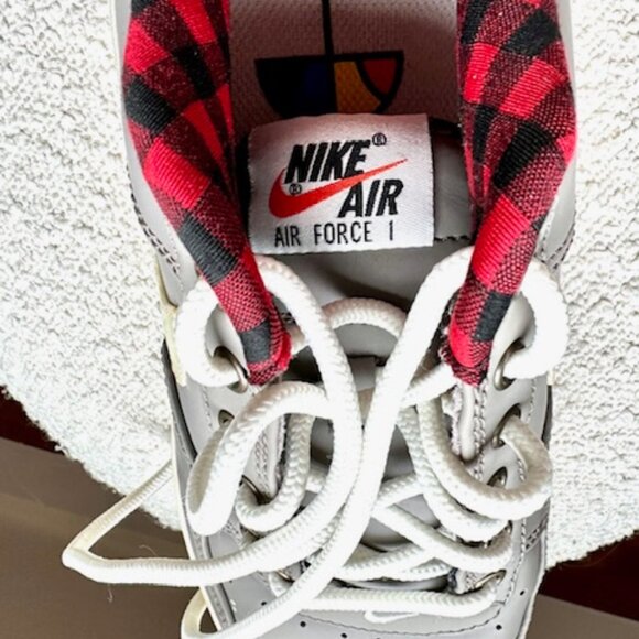 Nike Air Force One 1 LV8 Men's 7 Women's 8.5  Shoe Light Taupe Plaid - Picture 6 of 11